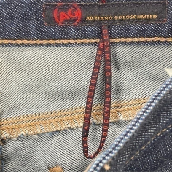 AG Adriano Goldschmied Jeans Womens 27 Blue Tribeca Dark Wash Straight Leg Denim - Picture 12 of 14